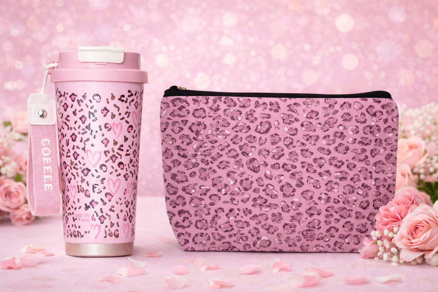 Gobelet café isotherme & Trousse cosmétique