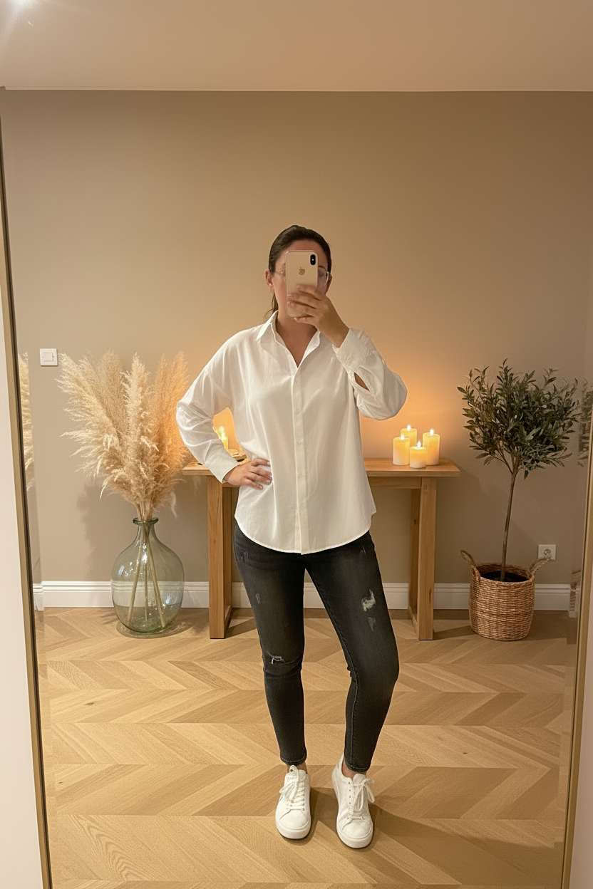 Jean Skinny taille haute noir