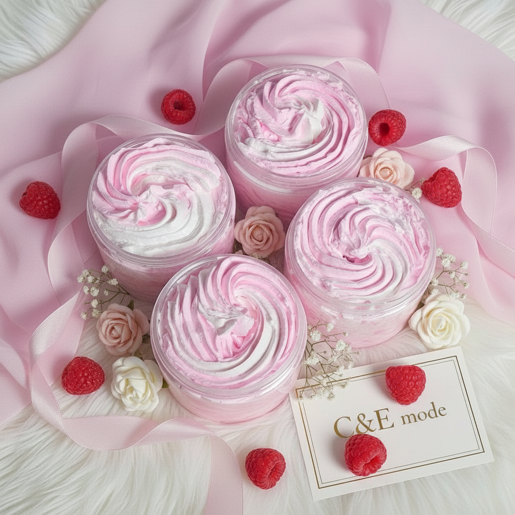 Beurre corporel chantilly framboise-vanille