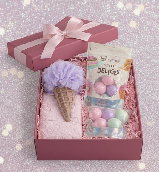 Coffret avec boule de bain