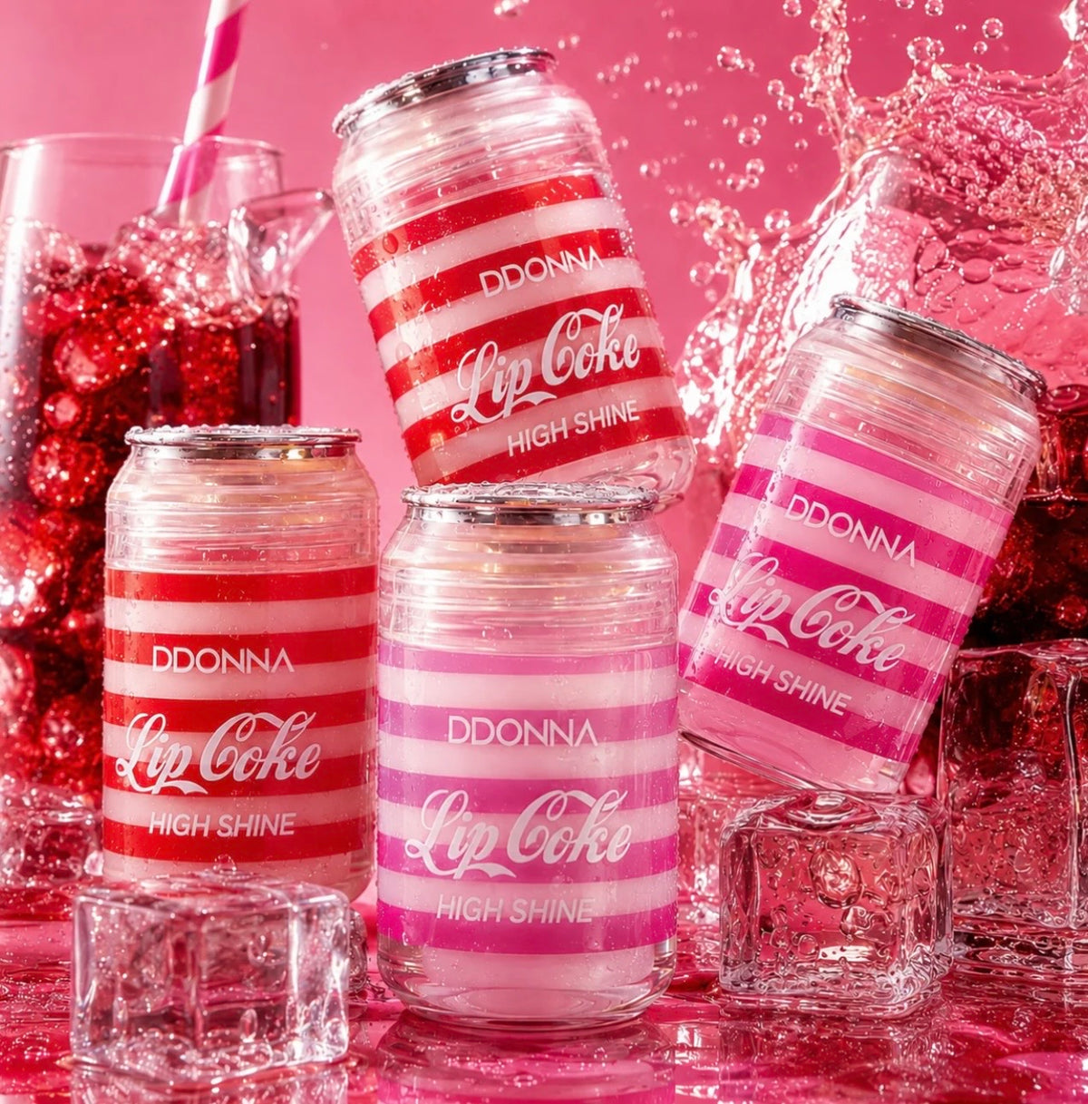 Lip Coke Gloss Hydratant (Forme de canette) 🥤vendu X 2 couleur aléatoire