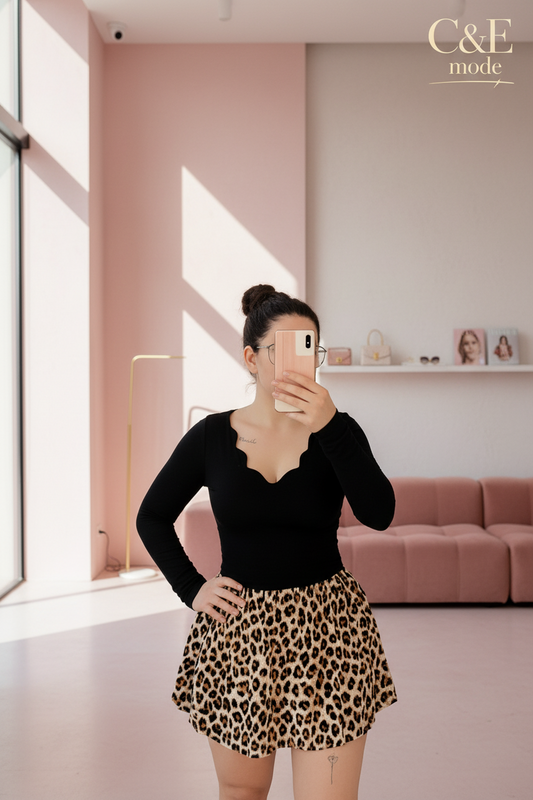 Jupe imprimée Léopard