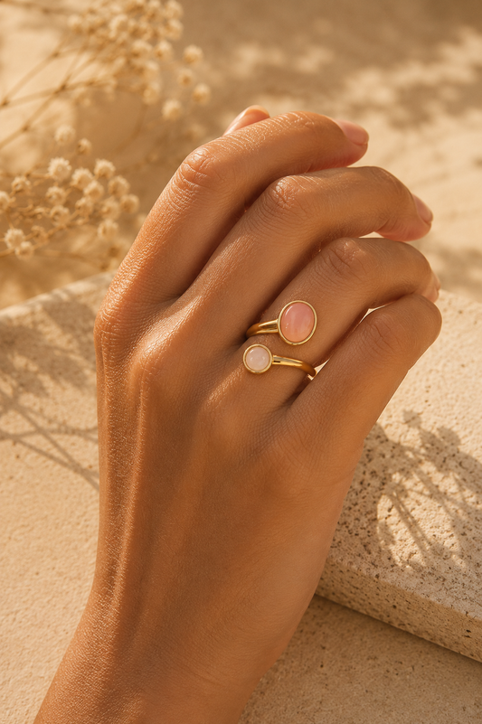 Bague ajustable Pierre naturelle