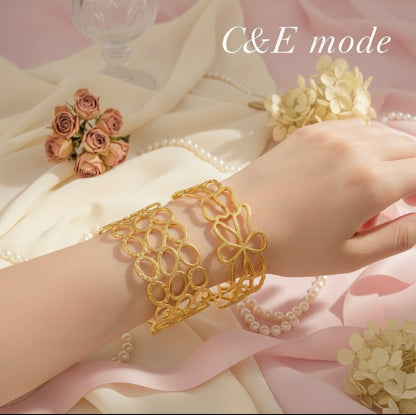 Set de 2 bracelets a motif Irrégulier