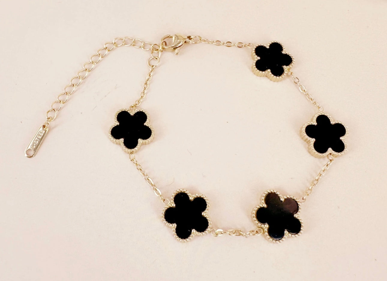 Bracelet trèfle noir ♣️