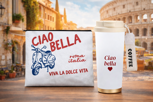 Gobelet café isotherme & Trousse cosmétique