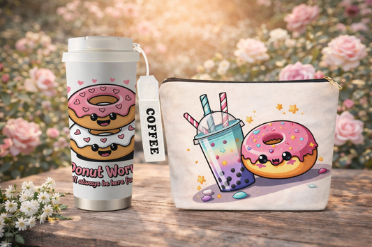 Gobelet café isotherme & Trousse cosmétique