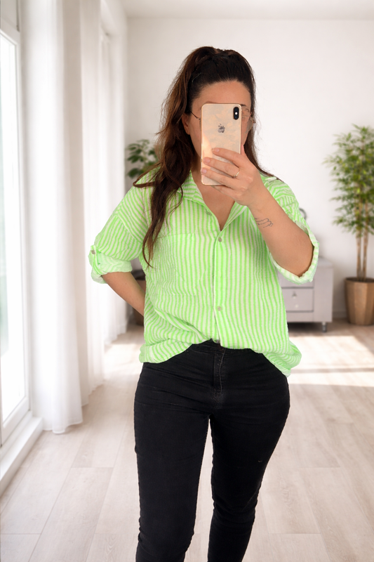Chemise large gaze de coton 💚