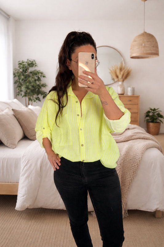 Chemise large gaze de coton 💛