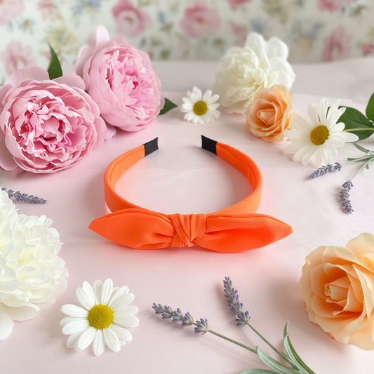 Bandeau orange noeud