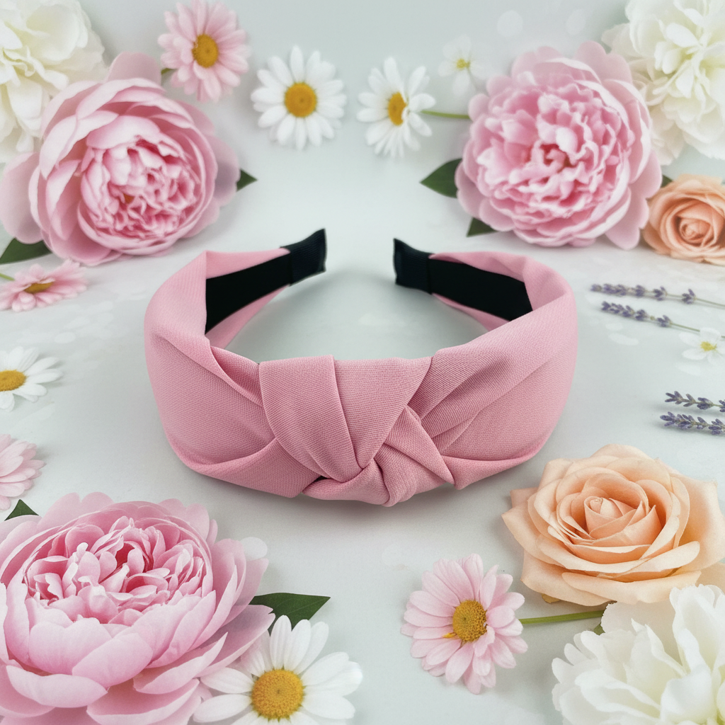 Bandeau rose clair