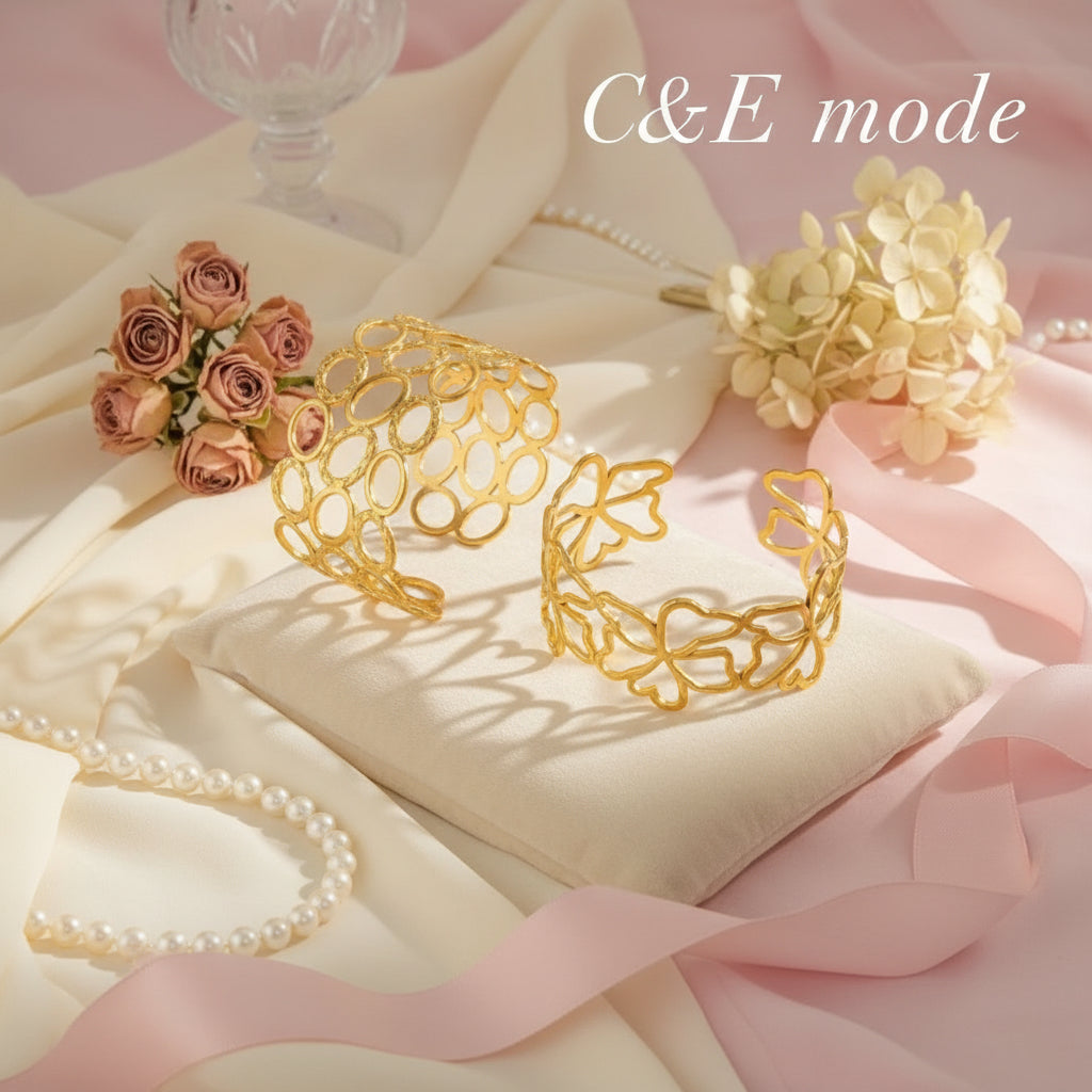 Set de 2 bracelets a motif Irrégulier