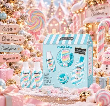 🍭 Coffret de Bain 4 pièces Candy Shop Guimauve
